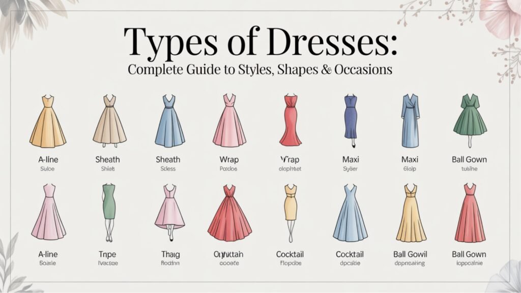 Types of Dresses: Complete Guide to Styles, Shapes & Occasions types of dresses complete guide to styles shapes and occasions