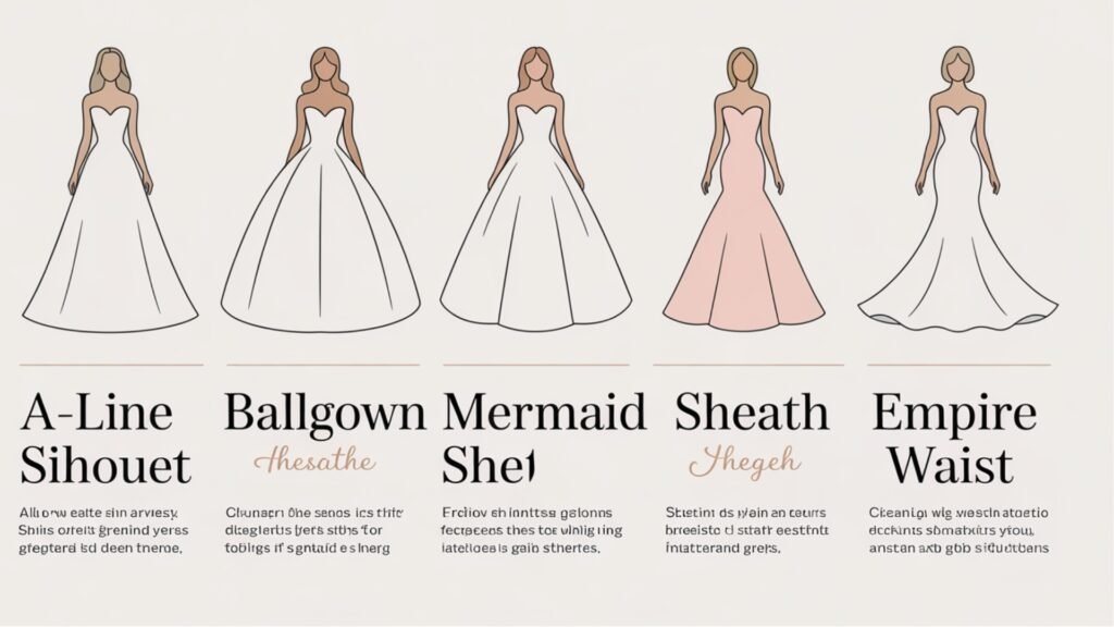 wedding dress silhouettes explained