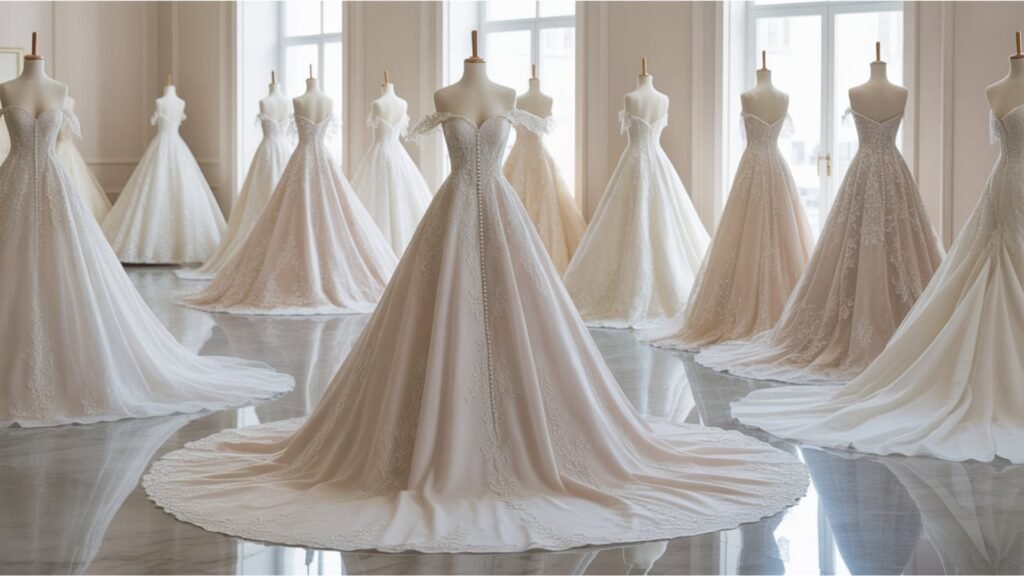 key characteristics of western style wedding dresses