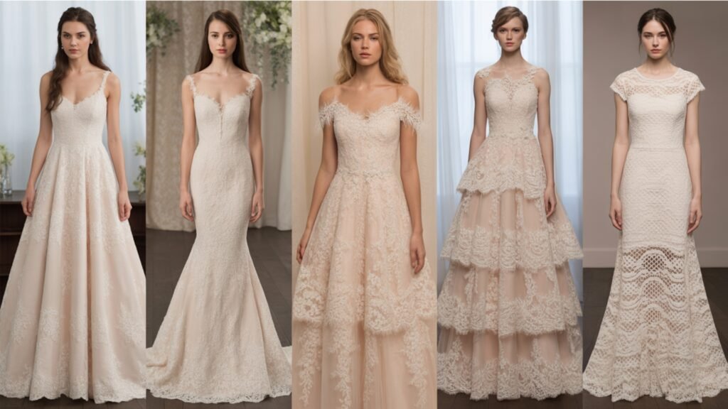 most popular lace wedding dress styles for modern brides